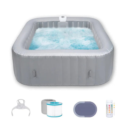 4–6 Person Inflatable Hot Tub | 130 Bubble Jets